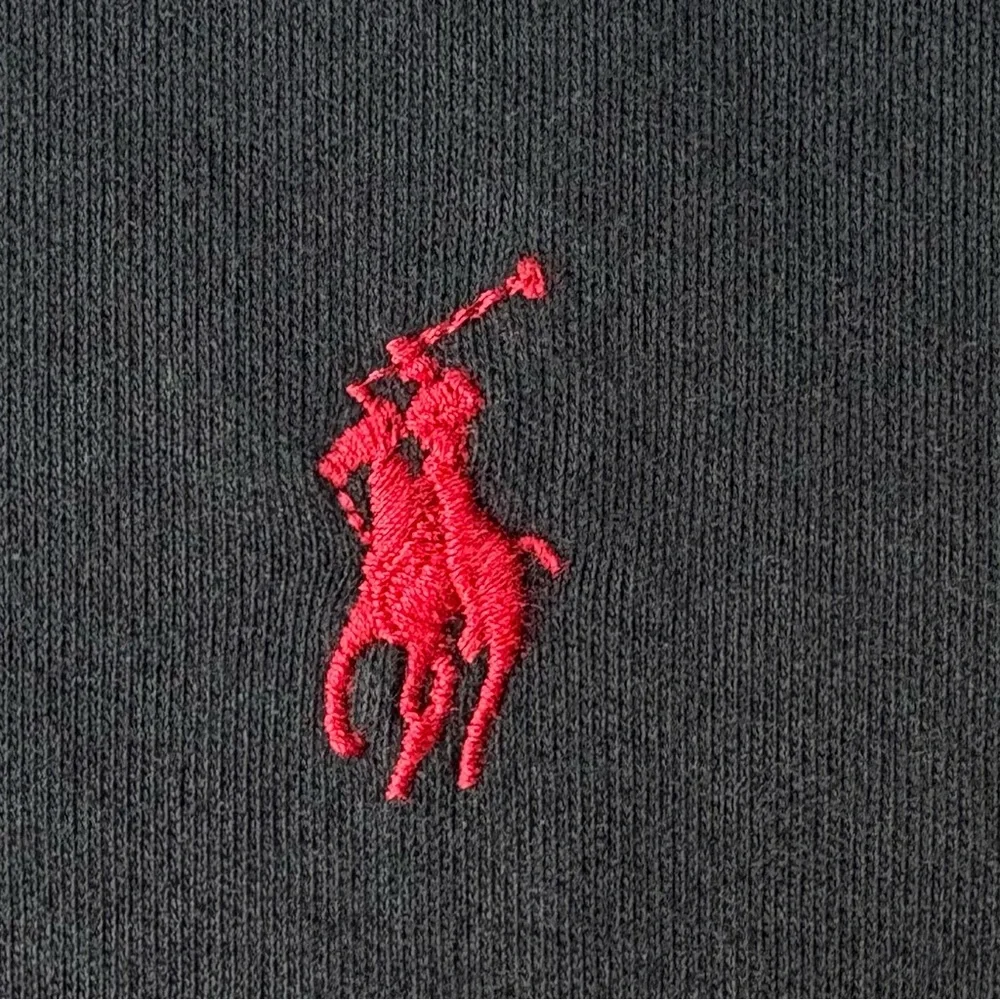 NWT Polo Ralph Lauren Interlock Shirt Black with Red Pony Size M Cotton SS - Picture 4 of 5